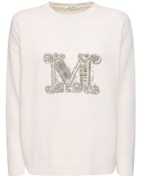 Max Mara - Vicolo Wool Knit Logo Sweater - Lyst