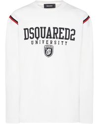 DSquared² - Varsity Logo Long Sleeved T-Shirt - Lyst