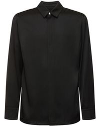 Jil Sander - Silk & Viscose Fluid Shirt - Lyst