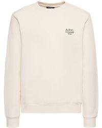 A.P.C. - Sweatshirt Aus Bio-baumwolle Mit Logodruck - Lyst