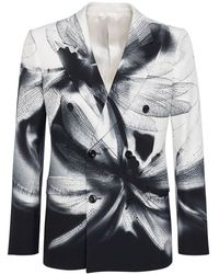 Alexander McQueen - Dragonfly Shadow Printed Viscose Jacket - Lyst