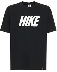 Nike T-Shirt mit "Hike"-Print - Schwarz