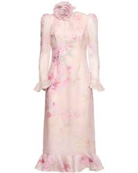 Zimmermann - Crush リネン&シルクドレス - Lyst