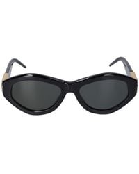 Casablanca - Monogram Plaque Oval Sunglasses - Lyst