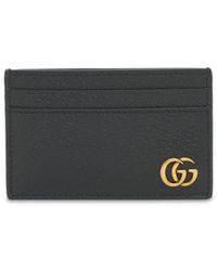 Gucci - Porta carte di credito "gg marmont" in pelle - Lyst