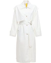 Moncler Genius Trench "coral" In Techno Tessuto - Bianco