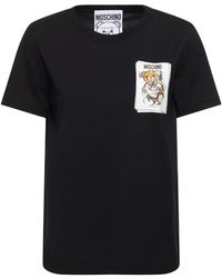 Moschino - コットンジャージーtシャツ - Lyst