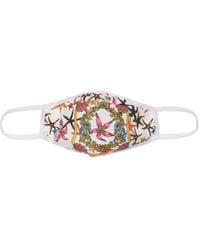 Womens Accessories Face masks Versace Sequin-embellished Cotton Sleep Mask 
