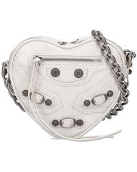 Balenciaga - Mini Cagole Heart Leather Chain Wallet - Lyst
