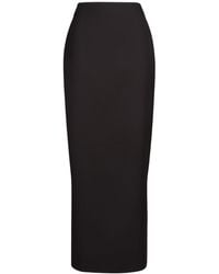The Row - Bartelle Wool Twill Long Pencil Skirt - Lyst