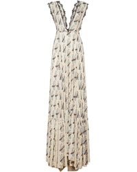 Etro - Paisley-print V-neck Maxi Dress - Lyst