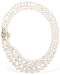 Vivienne Westwood - Halskette Mit Perlenimitat "graziella" - Lyst