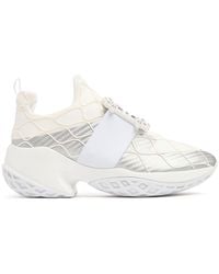 Roger Vivier - Sneakers Aus Baumwolle Und Mesh "viv Run" - Lyst
