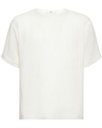 Commas T-shirt Aus Leinenmischung - Weiß