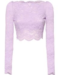Rabanne - Crop-top Aus Spitze - Lyst