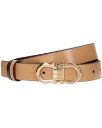 Ferragamo - 2.5Cm Reversible Leather Belt - Lyst
