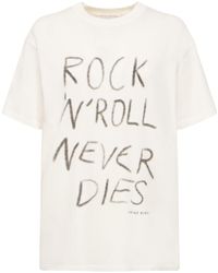 Anine Bing - T-shirt Aus Baumwolle "walker Rock'n'roll" - Lyst
