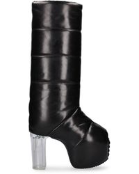 Rick Owens - 90Mm Padded Tall Leather Boots - Lyst