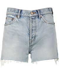 Saint Laurent Jean and denim shorts for Women | Online Sale up to 