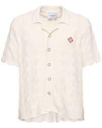 Casablancabrand - Jacquard Monogram Cotton Terry Shirt - Lyst