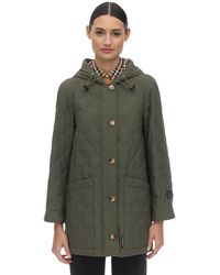 Burberry Quilted Techno Midi Coat - Grün
