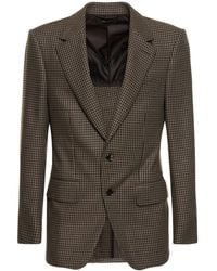 Tom Ford - Atticus Wool Houndstooth Jacket - Lyst