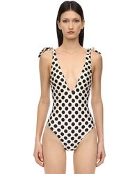 Zimmermann Badeanzug Mit Punktdruck - Schwarz