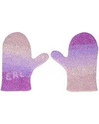 ERL - Mohair Blend Gradient Logo Gloves - Lyst