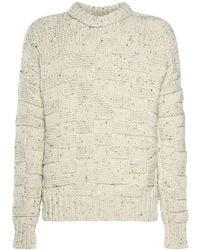 Bottega Veneta - Intreccio Graphic Shetland Wool Sweater - Lyst