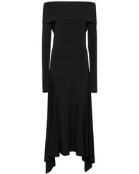 Max Mara - Off-Shoulder-Maxikleid Gerla Aus Jersey - Lyst