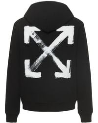 Womens Mens Clothing Mens Activewear Off-White c/o Virgil Abloh Black Painted Arrows-print Sweatshirt gym and workout clothes Sweatshirts Save 6% 