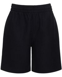 Burberry - Shorts in felpa di jersey di cotone - Lyst