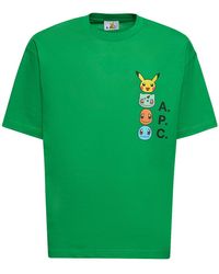 A.P.C. - X Pokémon Organic Cotton T-shirt - Lyst
