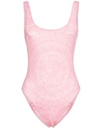 Versace - Barocco Print Lycra One-Piece Swimsuit - Lyst