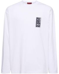 Gucci - Logo Detail Heavy Cotton T-shirt - Lyst
