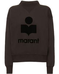 Isabel Marant - Pullover Aus Baumwollmischung Mit Logo "moby" - Lyst
