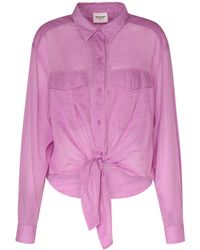 Isabel Marant - Nath Self-Tie Cotton Shirt - Lyst