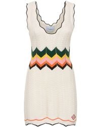Casablancabrand - Chevron Lace Mini Dress - Lyst