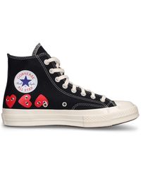 COMME DES GARÇONS PLAY - Sneakers high top converse in tela - Lyst