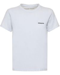 Patagonia T-shirt à logo p-6 responsibili-tee - Blanc