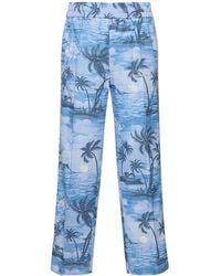 Palm Angels - Pantalones deportivos de lino - Lyst