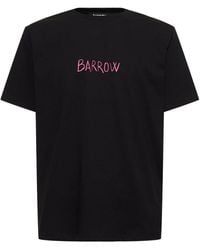Barrow - Bear Printed Cotton T-shirt - Lyst