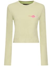 ANDERSSON BELL - Crazy Fish Long Sleeves Cotton T-Shirt - Lyst