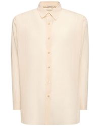 AURALEE - Striped Cotton Organza Shirt - Lyst