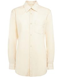 Lemaire - Western Cotton Fitted Shirt - Lyst