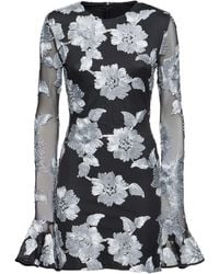 ROTATE BIRGER CHRISTENSEN - Langarm-minikleid Aus Mesh - Lyst