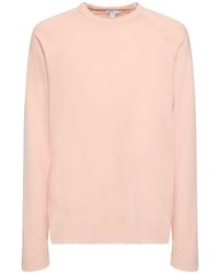 James Perse - Vintage French Terry Cotton Sweatshirt - Lyst
