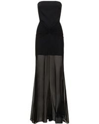 David Koma - Panelled Strapless Gown - Lyst