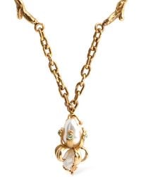 Marni - Brass Necklace W/ Pearl Pendant/ Unique - Lyst