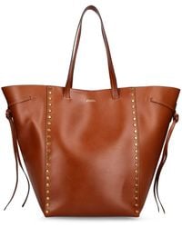 Isabel Marant - Oskan Studded Leather Tote Bag - Lyst